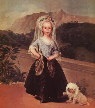 弗朗西斯科 德 戈雅 Portait of Maria Teresa de Borbon y Vallabriga